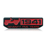 1941 Emblem Sticker 75 Years Anniversary Badge for Jeep