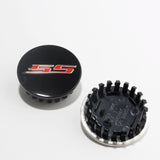 4pcs SS CAMARO Wheel Center Caps Black+Red Chevrolet