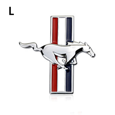 Ford Mustang Running Horse Emblem - Silver