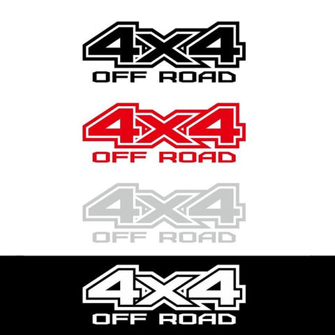 2pcs 4X4 OFF ROAD Stickers
