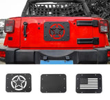 License Plate Mount Tailgate Air Vent Decoration Cover for Jeep Wrangler JK 2007-2017