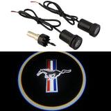 2Pcs Mustang Logo Wireless Car Door Led Laser Projector