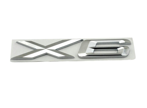 X6 Emblem For BMW X6 [Silver, ABS, Sticker]