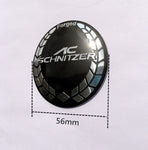 4pcs 56mm AC Schnitzer Wheel Center Stickers for BMW