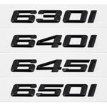 Emblem Sticker For BMW 6 Series Black