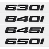 Emblem Sticker For BMW 6 Series Black