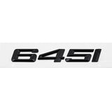 Emblem Sticker For BMW 6 Series Black