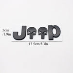Jeep Punisher Logo Black Emblems