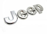 Jeep Silver / Matte Black / Gold Logo Emblem Sticker