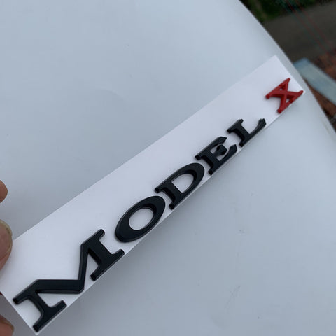 MODEL X Black Sticker