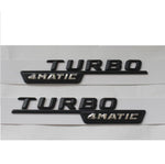 2pcs Mercedes-Benz Turbo 4Matic Emblem Sticker