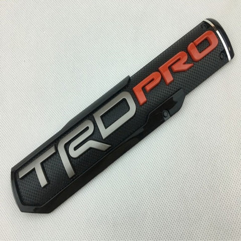 Toyota TRD Pro Emblem - Black+Silver+Red