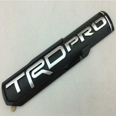 Toyota TRD Pro Emblem - Black+Silver