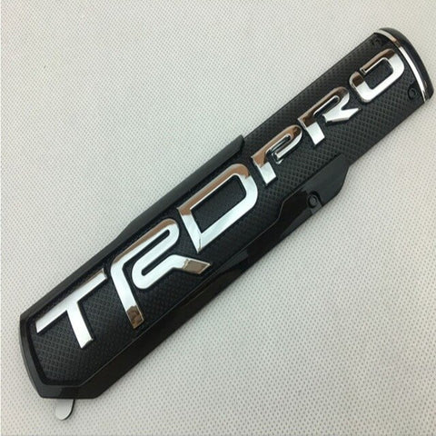 Toyota TRD Pro Emblem - Black+Chrome