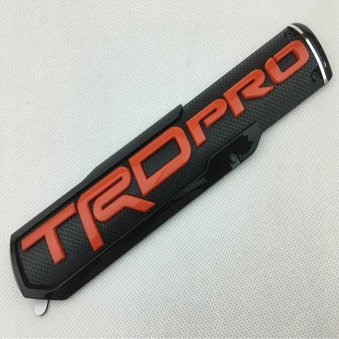 Toyota TRD Pro Emblem - Black+Red