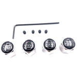 4pcs Volvo Logo Tire Valve Caps - Silver