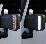 Wrangler Side View Mirrors Housing With Led