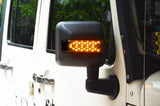 Wrangler Side View Mirrors Housing With Led