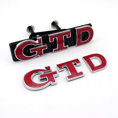 Golf GTD grill and trunk Red Emblem