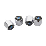 4pcs HARTGE Logo Silver Wheel Tire Valve Caps