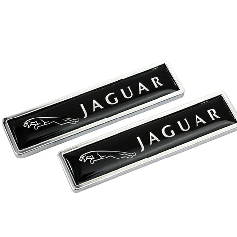 Pair Fender Badge For Jaguar Black Sticker