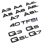 Audi Rear Emblem [Black, ABS, Sticker]