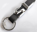 Leather Keychain For Mercedes-Benz