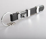 Zinc alloy+leather Keychain For Mercedes-Benz