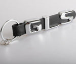 Zinc alloy+leather Keychain For Mercedes-Benz