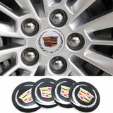 4pcs Wheel Centre Caps Stickers 56mm Cadillac