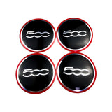 4pcs 56 mm Fiat Wheel Center Hub Stickers