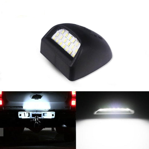 1PC White 18-SMD Full LED Truck License Plate Lights