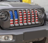 Jeep Wrangler JL USA Flag Insect Net Mesh Grille