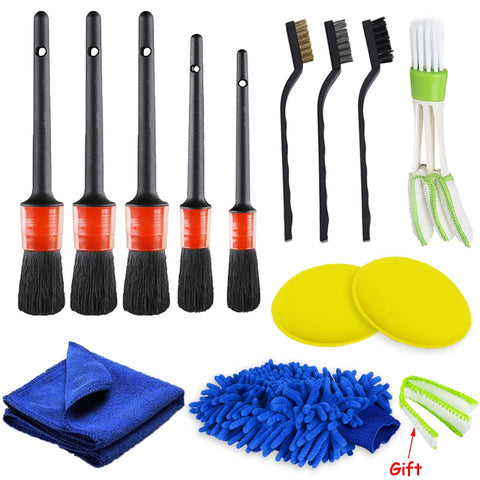 13/10/5 Pcs Car Cleaning Detailing Brush Set for Clean Car Motorcycle Interior Exterior Leather Air Vents