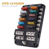 Blade Fuse Box Holder 12V 24V 6 Way 12 Way