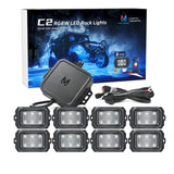 8 Pods RGBW LED Rock Lights with Bluetooth