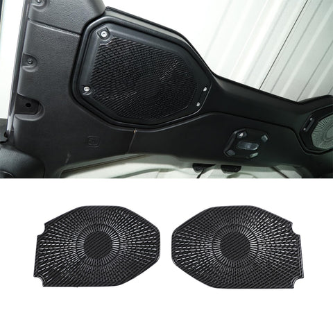 Roof Loudspeaker Decorative Panel/A Pillar Speaker Cover Trim Decal for Jeep Wrangler JL JLU 2018 2019 Gladiator JT 2020 2021