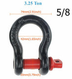 D Ring Shackle 2-Ton 3.25-Ton 4.75-Ton Tow Hook