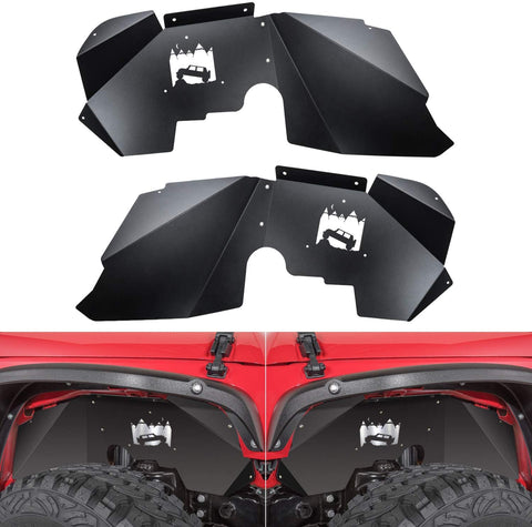 Front Inner Fender Liners Fit for Jeep Wrangler 2007-2018 JK JKU