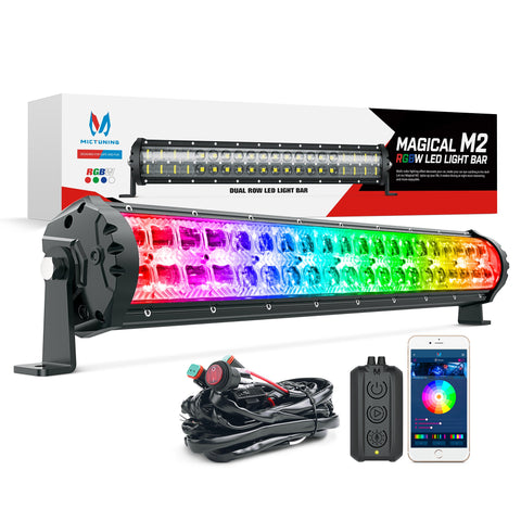 22 inch Magical M2 RGBW LED Light Bar Dual Row