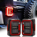 Tail Lights 30w For Jeep Wrangler JK JKU 2007-2018