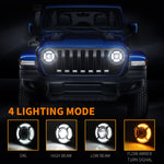 Jeep Wrangler Headlight-DRL 80W