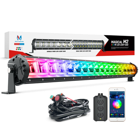 32 inch Magical M2 RGBW LED Light Bar Single Row