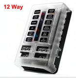 Blade Fuse Box Holder 12V 24V 6 Way 12 Way