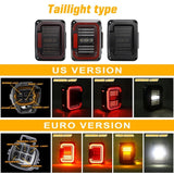 Tail Lights 30w For Jeep Wrangler JK JKU 2007-2018