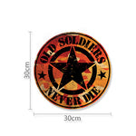 Old Soldiers Never Die Star sticker for Jeep Wrangler TJ JK CJ JL