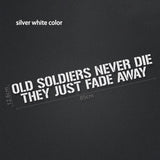 Old Soldiers Never Die Star sticker for Jeep Wrangler TJ JK CJ JL