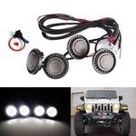 6000K White/Amber 12v Front Grille Lighting For 2007-2018 Jeep wrangler JK JKU