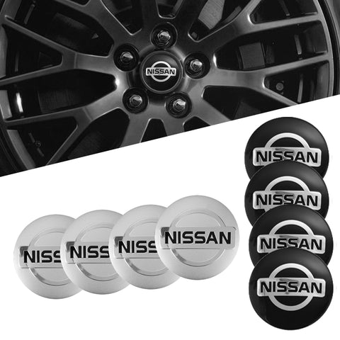 4pcs - 56.5mm Wheel Center Cap Stickers Nissan