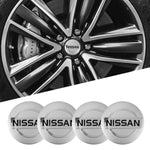 4pcs - 56.5mm Wheel Center Cap Stickers Nissan